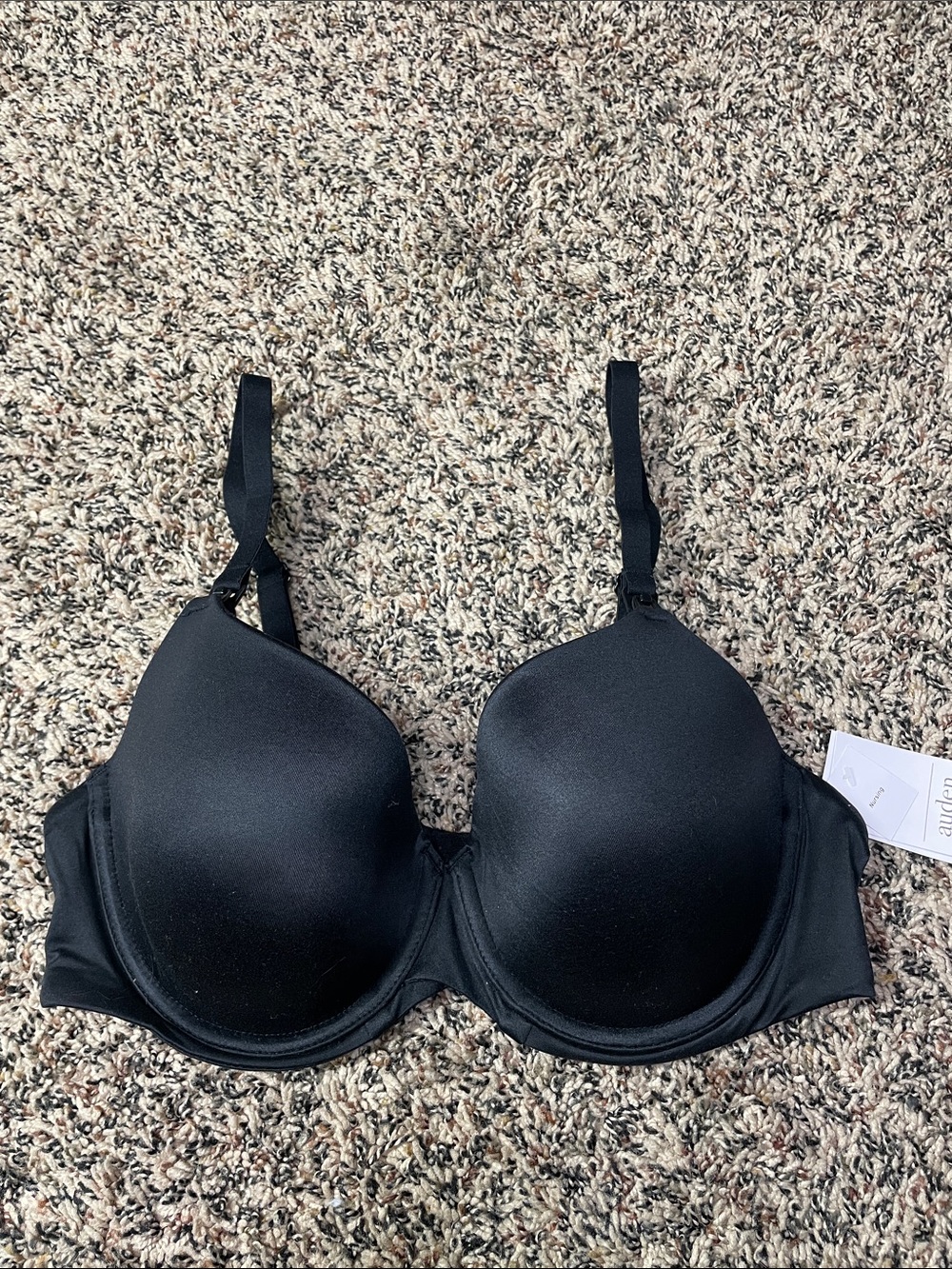 Auden Maternity Nursing Black Smooth T-Shirt Bra Size 36C | NWT